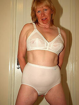 adult lady in lingerie