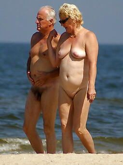 full-grown couple nude