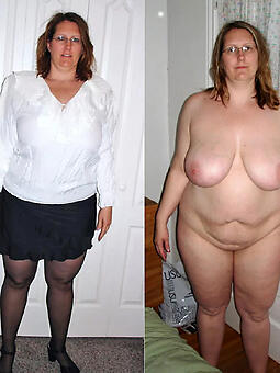 superannuated mom dressed undressed photo