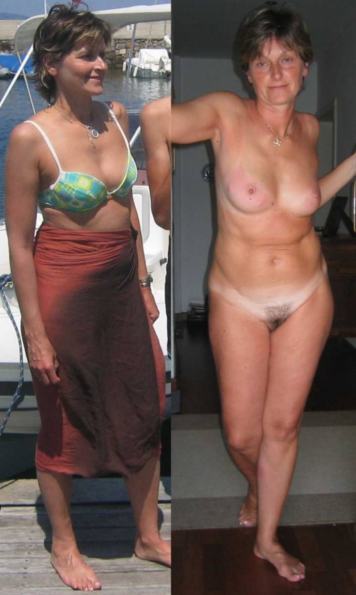 mature women dressed together with undressed adult porn